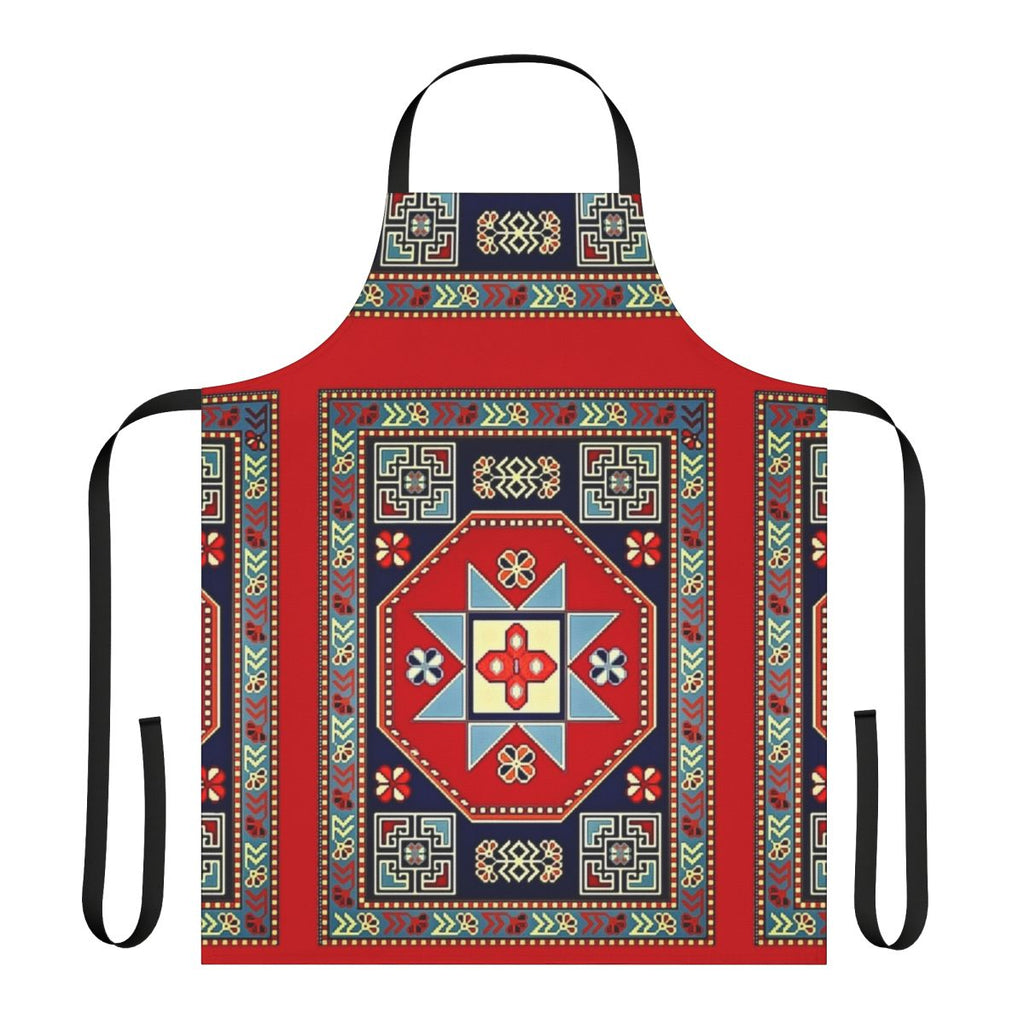 Vibrant handmade Armenian folk art apron with traditional patterns and designs
