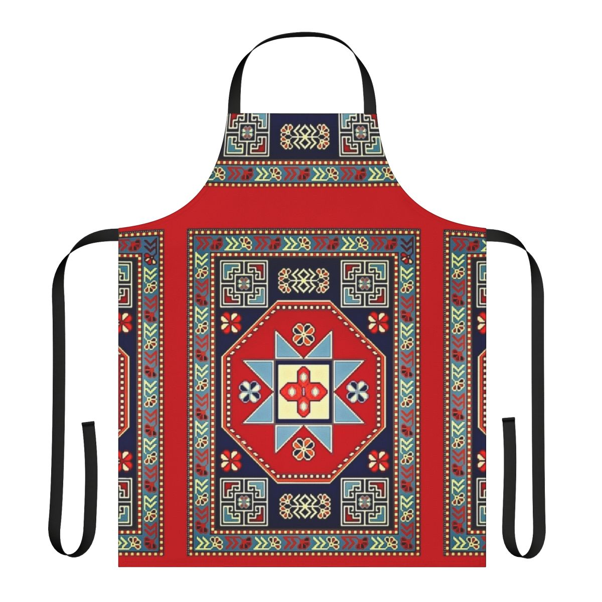 Vibrant handmade Armenian folk art apron with traditional patterns and designs
