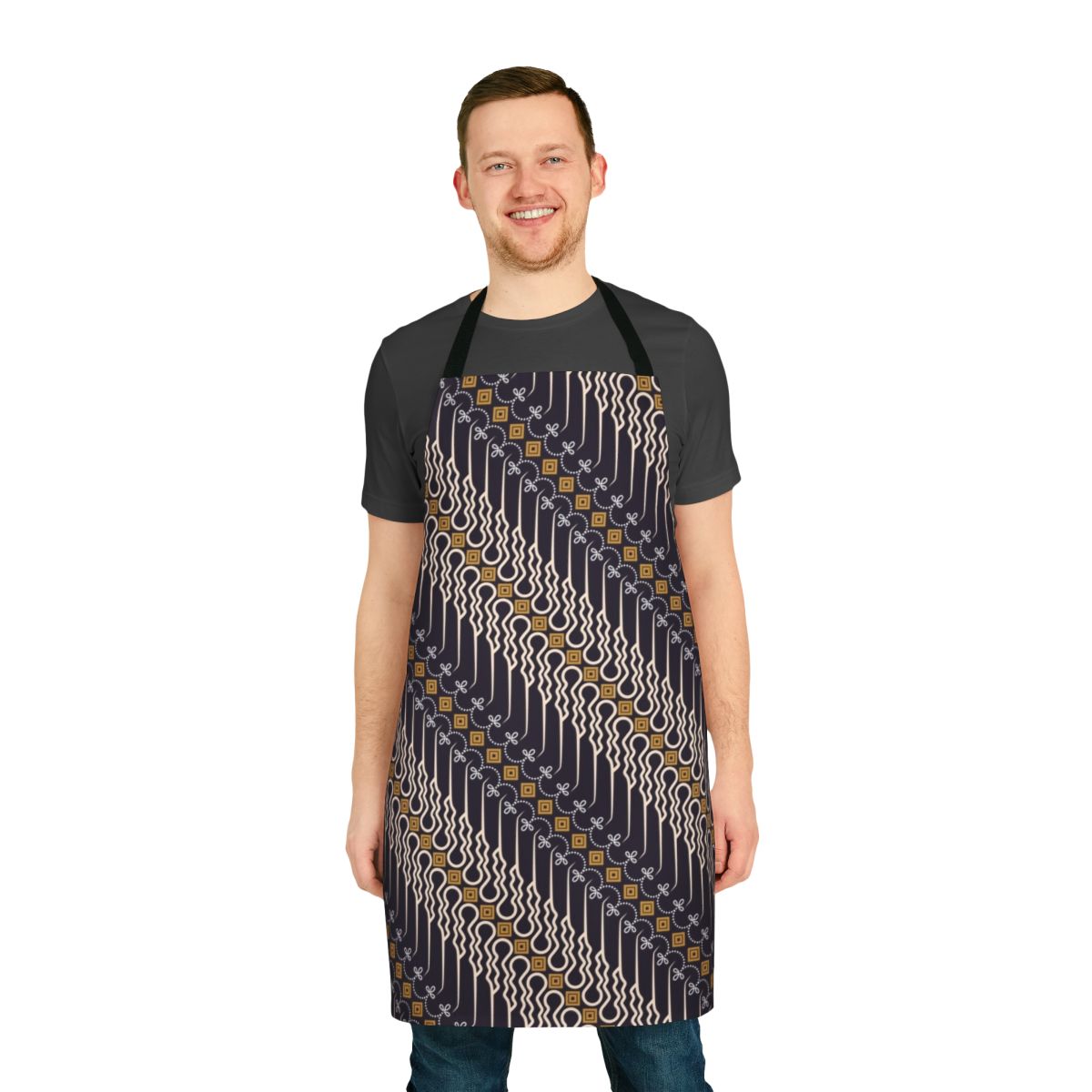 Batik Parang Pattern Apron from Java, Indonesia