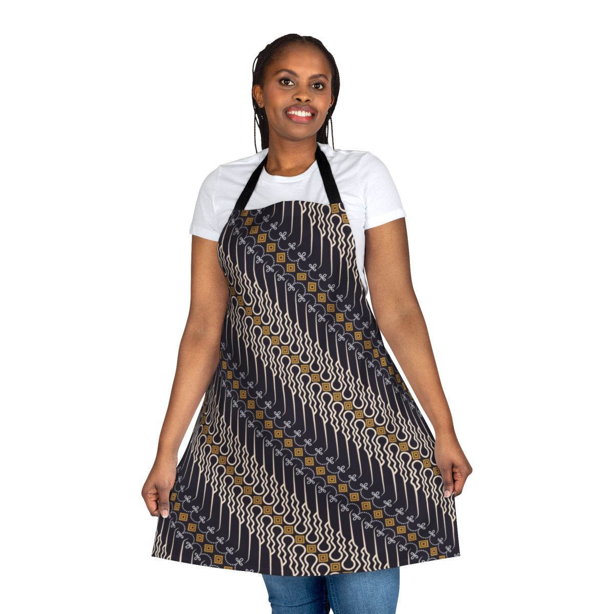 Batik Parang Pattern Apron from Java, Indonesia