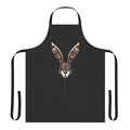 Handmade apron featuring a bearded frog design, perfect for nature and animal lovers