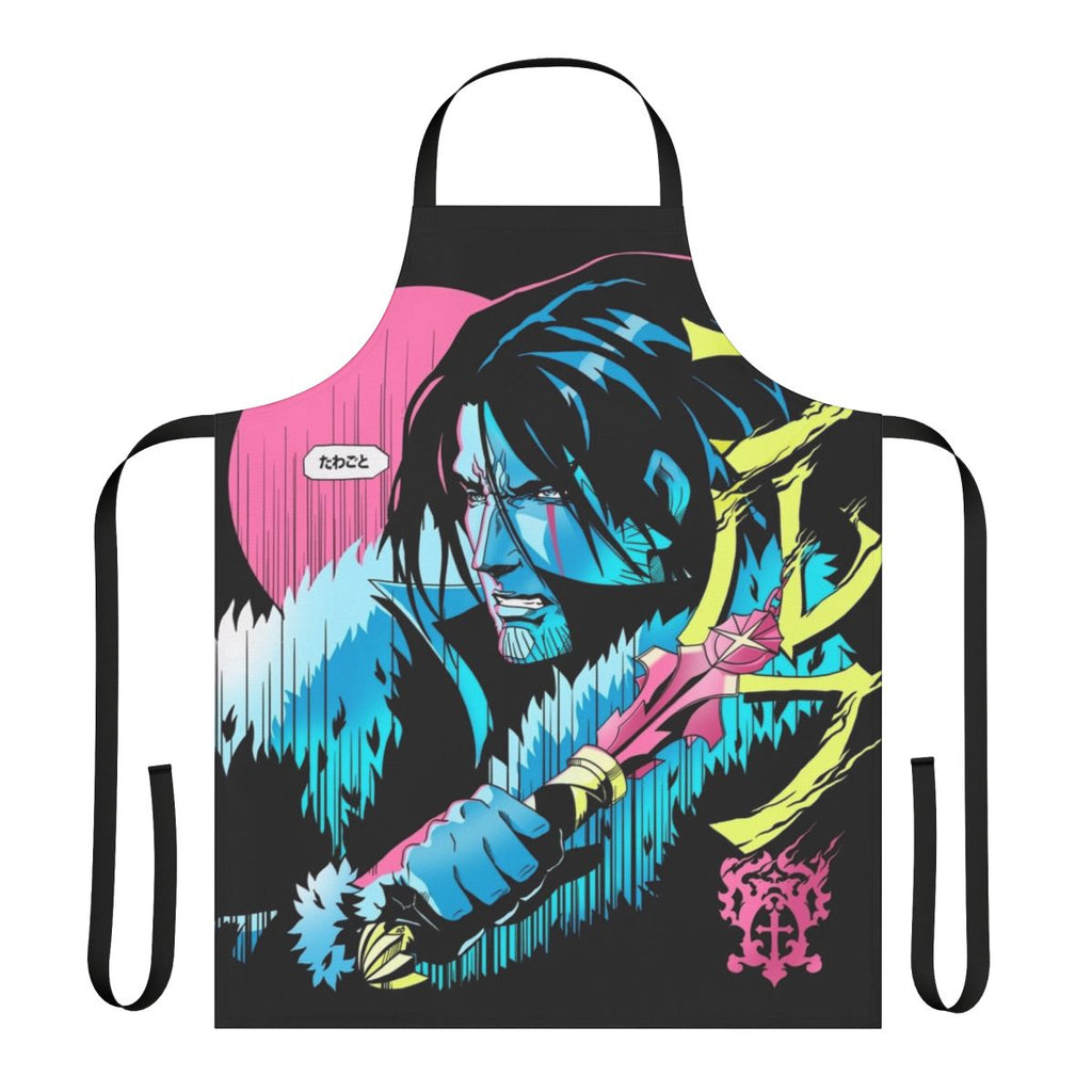 Castlevania-themed apron featuring the iconic character Trevor Belmont
