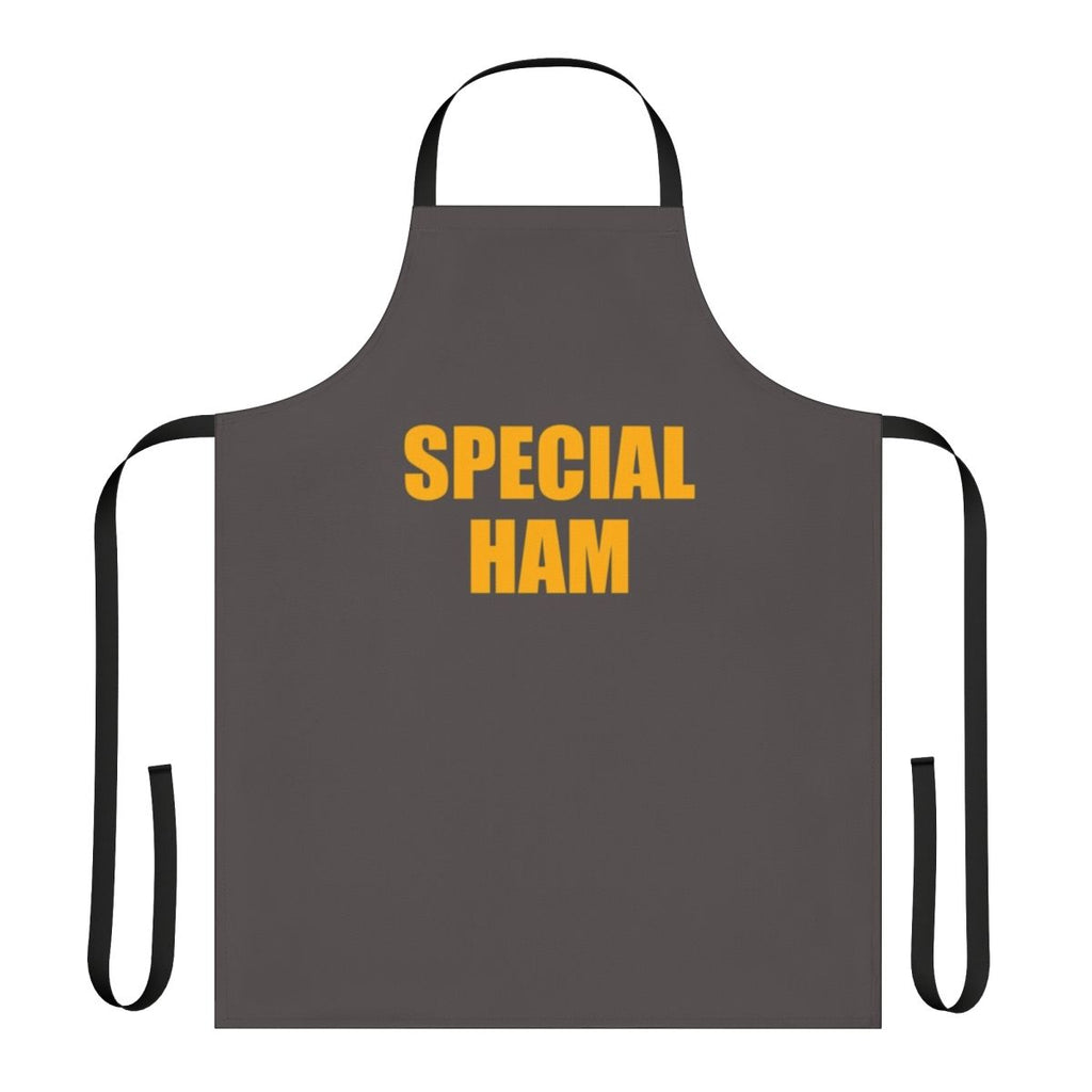 Handmade apron featuring an Icarly inspired Penny Tee design with a special ham graphic