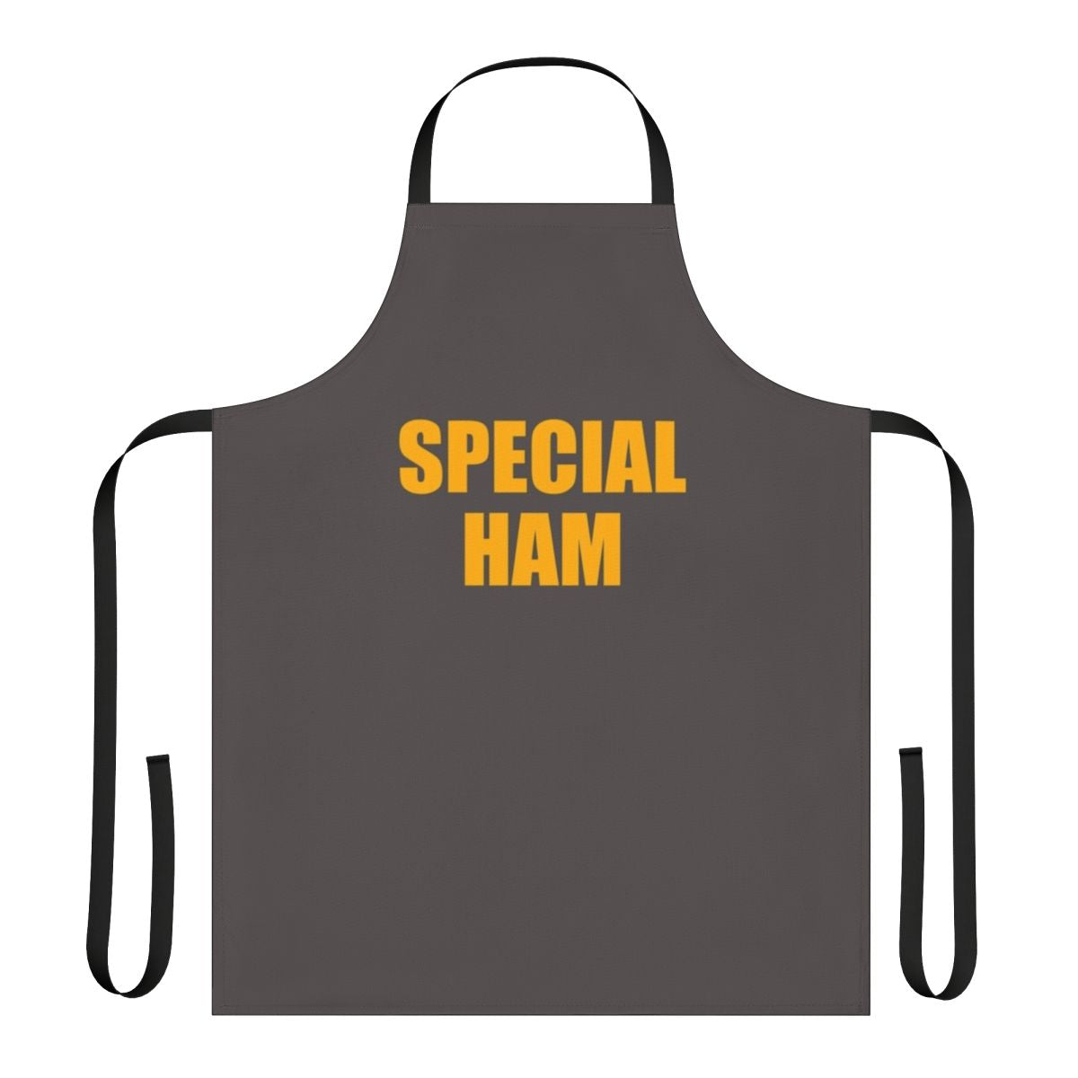 Handmade apron featuring an Icarly inspired Penny Tee design with a special ham graphic