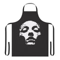 Handmade black apron featuring a Jane Doe inspired design