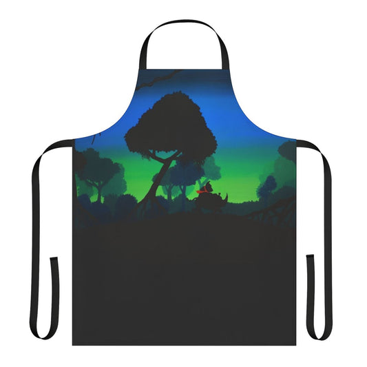 Artistic mangrove-inspired acrylic apron handmade by Mallory Georg