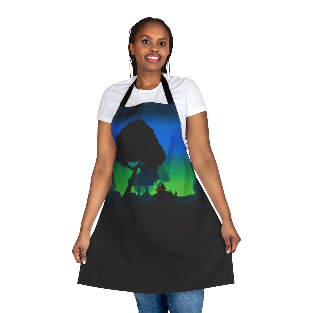 Artistic mangrove-inspired acrylic apron handmade by Mallory Georg