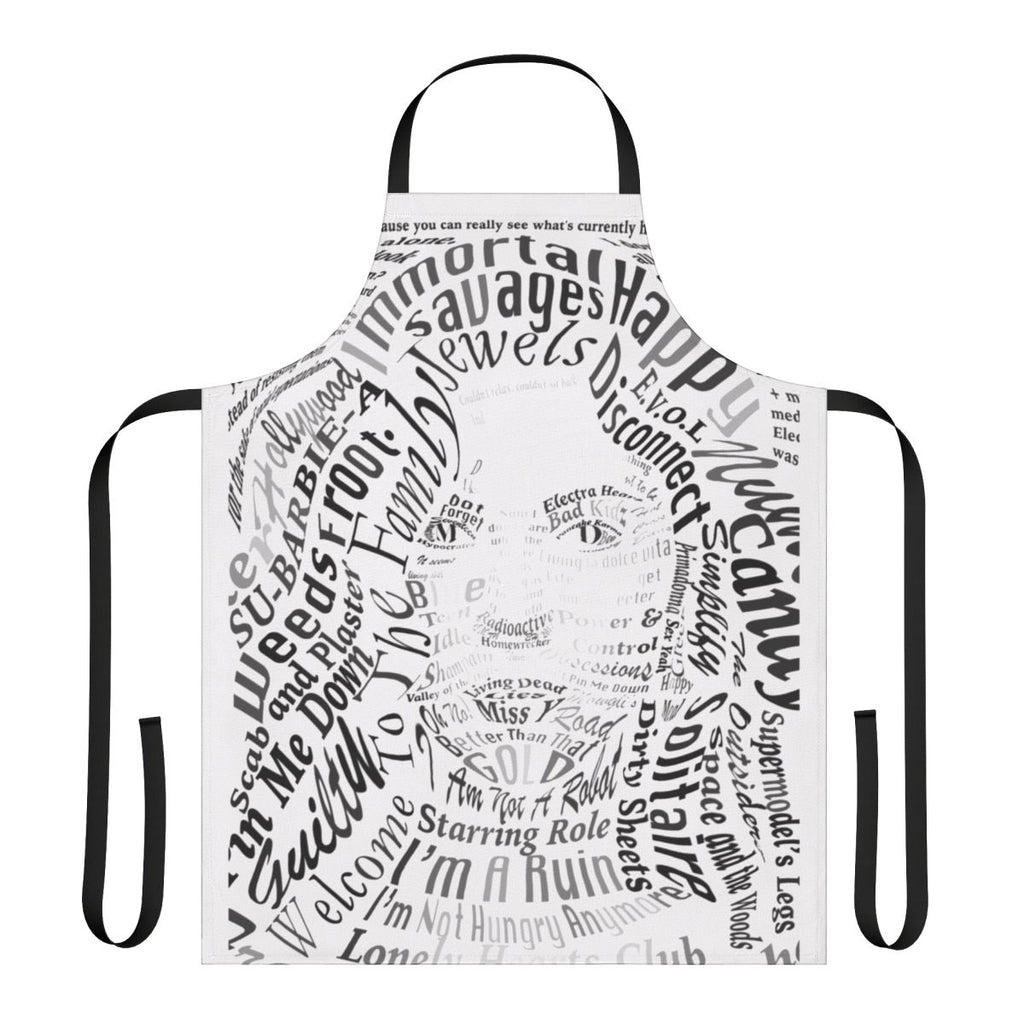 Handmade apron featuring a graphic design inspired by the music of Marina and the Diamonds.
