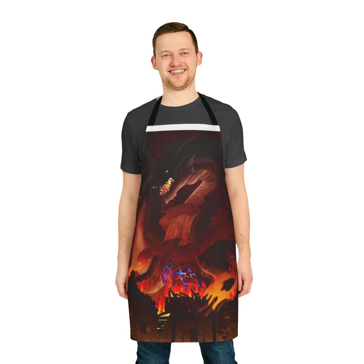 Fatalis Dragon-Themed Cooking Apron for Monster Hunter Fans