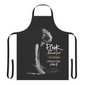 Handmade apron featuring a music-inspired design