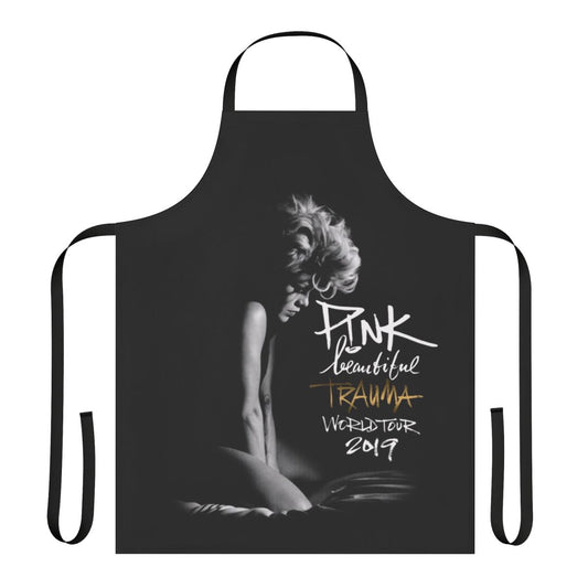 Handmade apron featuring a music-inspired design