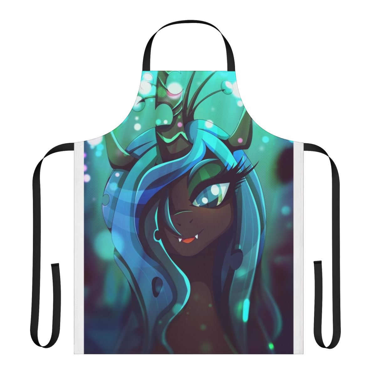 Handmade apron featuring the My Little Pony character Queen Chrysalis