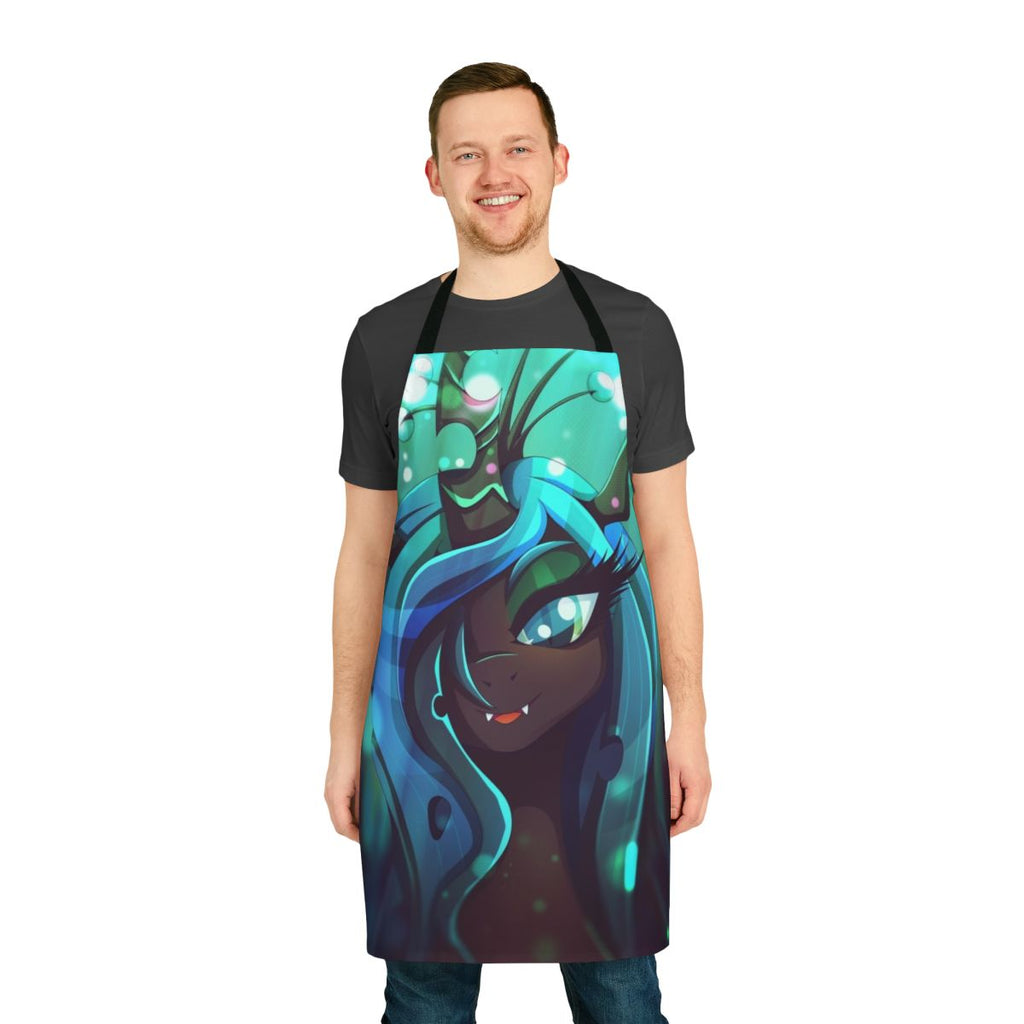 Handmade apron featuring the My Little Pony character Queen Chrysalis