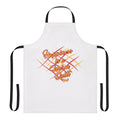 A colorful quilted apron with pockets, perfect for quilting, sewing, and other crafting activities.