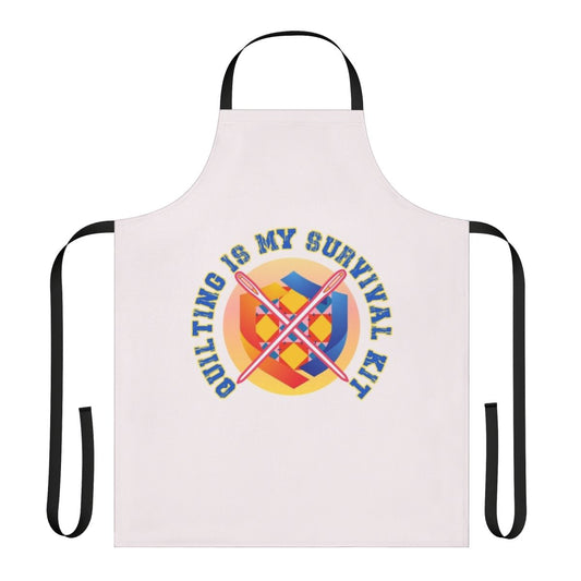 Quilting apron with pockets and straps, perfect for sewing and crafting projects