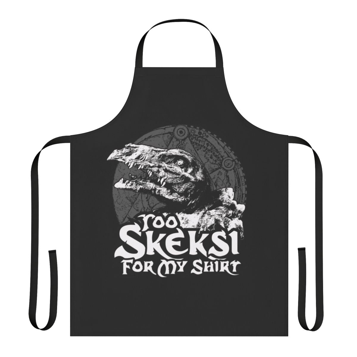 Apron with a Skeksi character design from the cult classic film The Dark Crystal