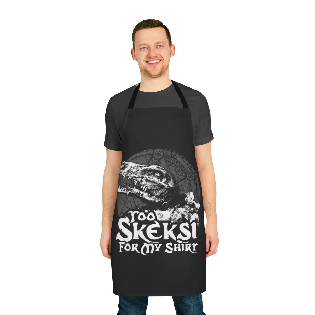 Apron with a Skeksi character design from the cult classic film The Dark Crystal