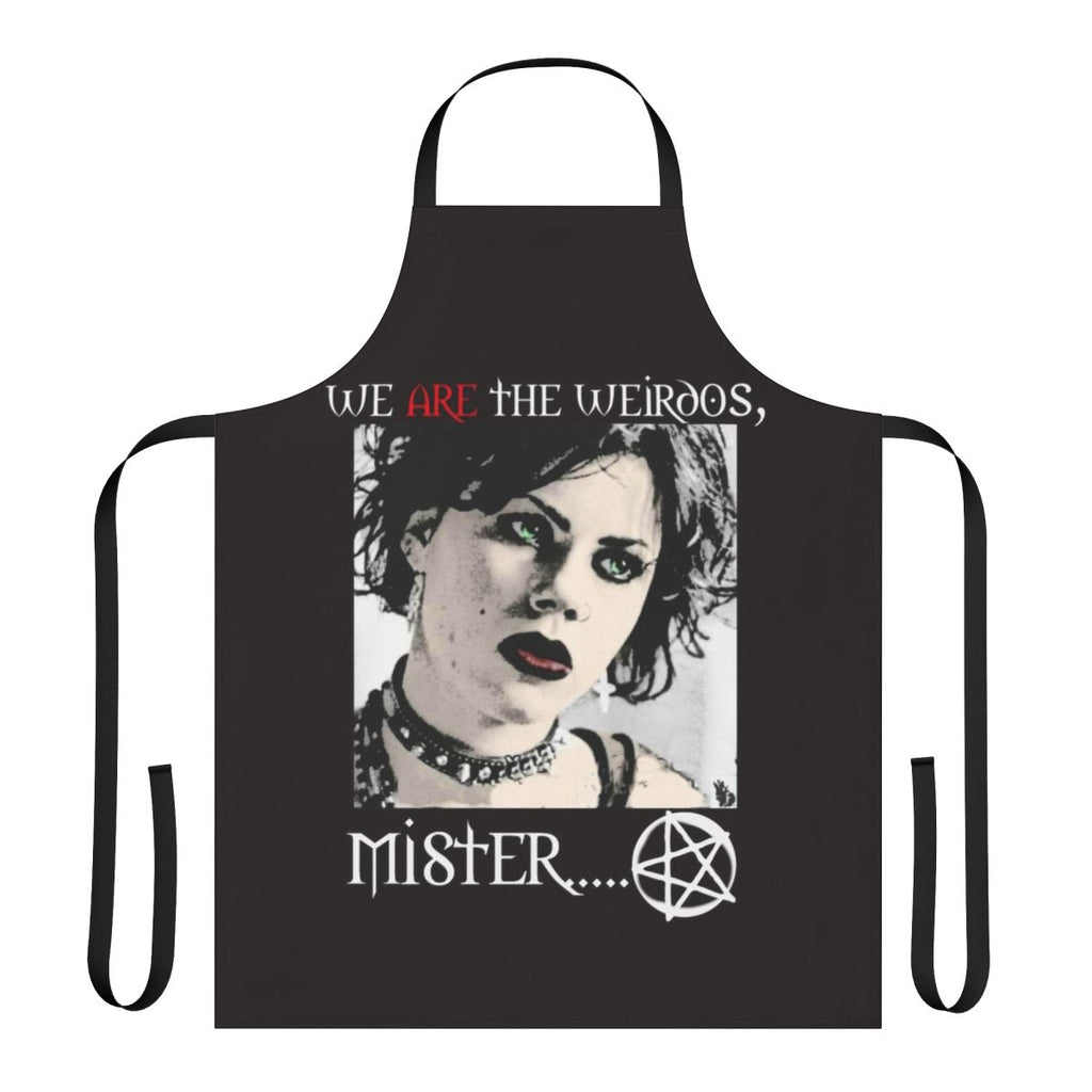 Handmade apron featuring a gothic, feminist design inspired by the 90s cult classic film The Craft