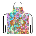 Handmade tie dye sun bonnets apron for country style