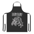 Handmade apron featuring a Wendigo-inspired design for indie music enthusiasts