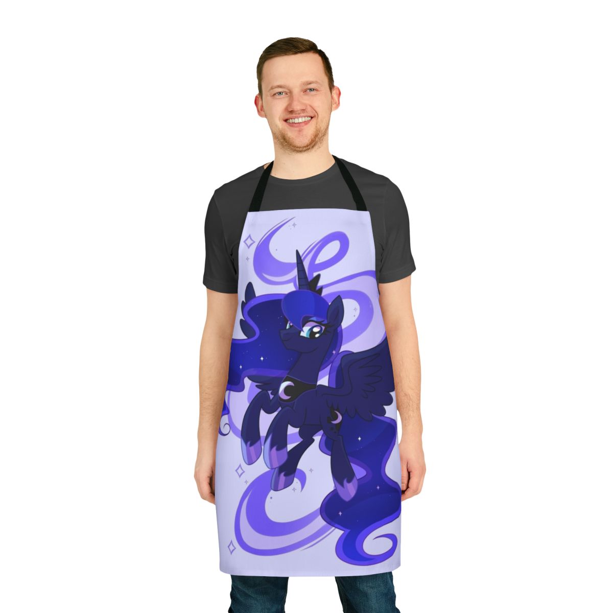 Handmade apron featuring a custom Woona design for My Little Pony fans