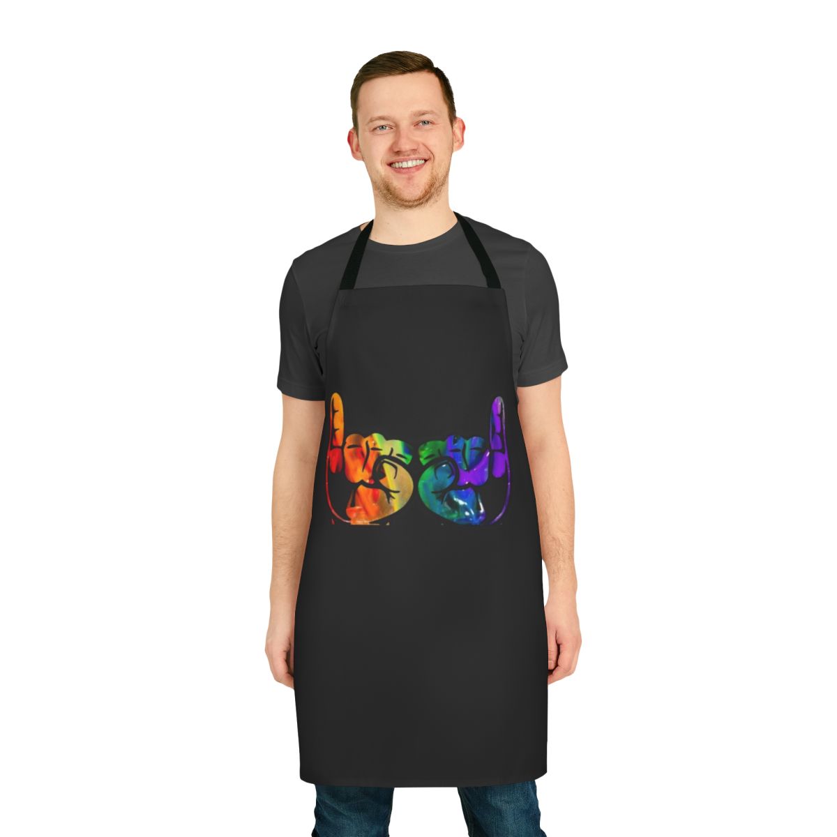 Umphreys McGee-inspired apron with a cool hands design