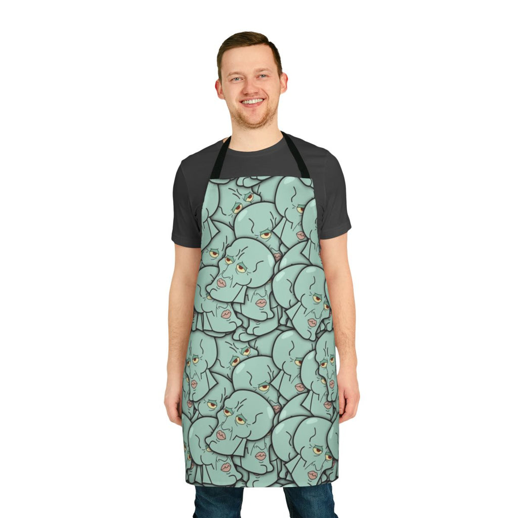 Handsome man apron featuring Spongebob Squarepants inspired design