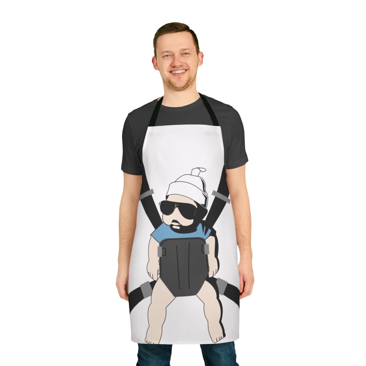 Hangover-Inspired Baby Apron with Comedy Movie Theme
