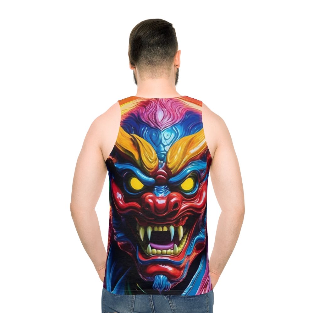 Hannya mask tank top