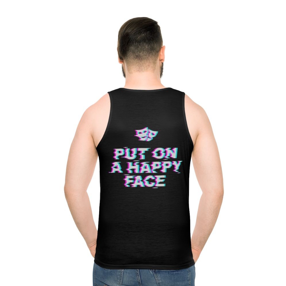 Retro pop art happy face joker unisex tank top
