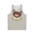 Happy Pug Unisex Tank Top