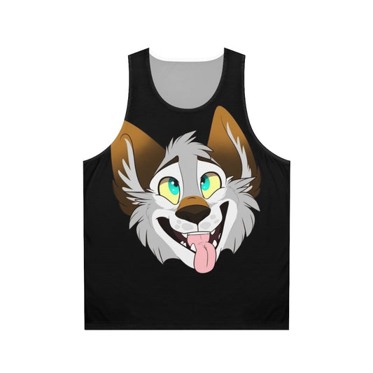 Happy Wolf Unisex Cartoon Tank Top