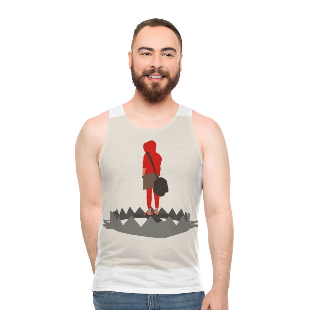 Hard Candy minimalist unisex tank top with geeky movie-inspired design