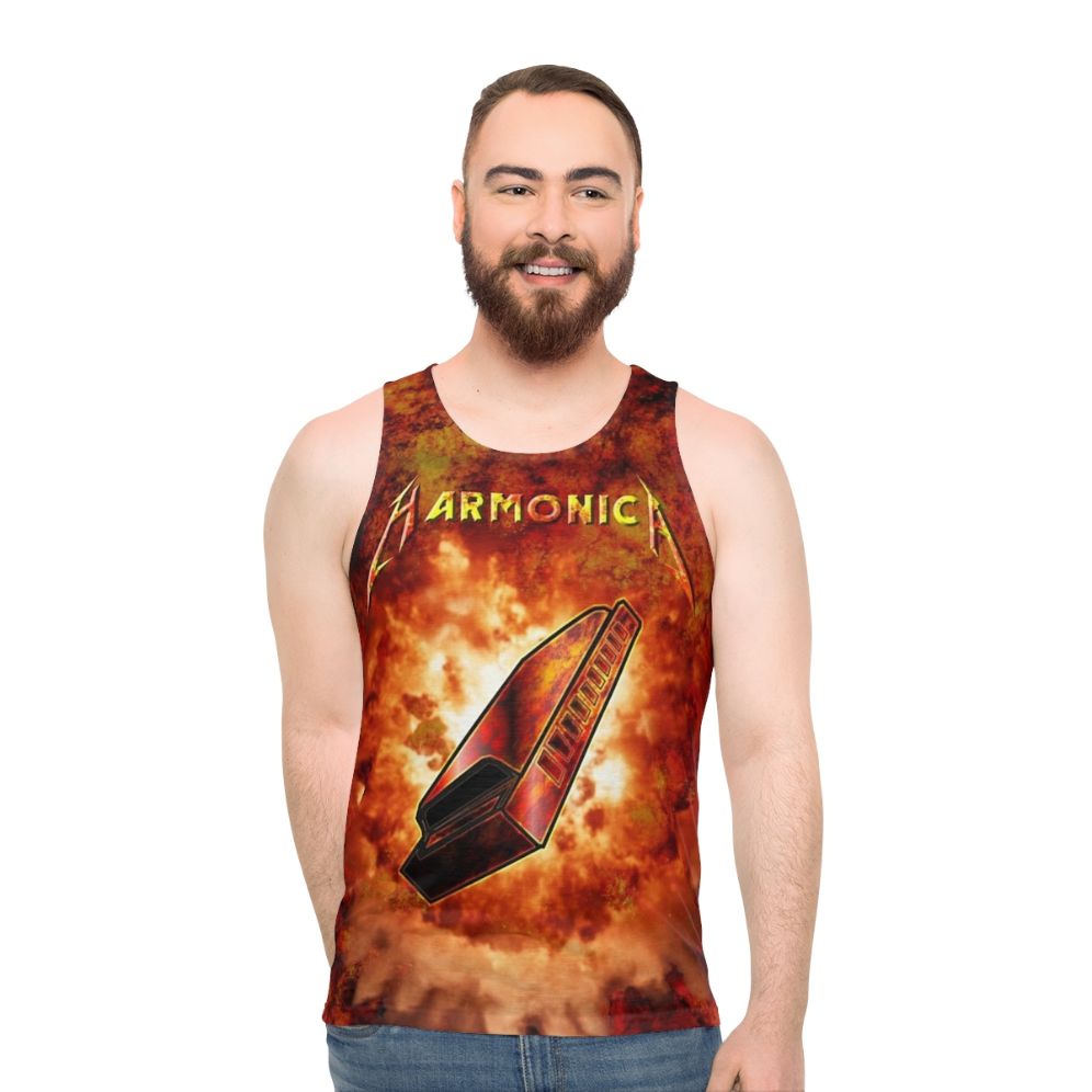 Hard Rock Harmonica Unisex Tank Top