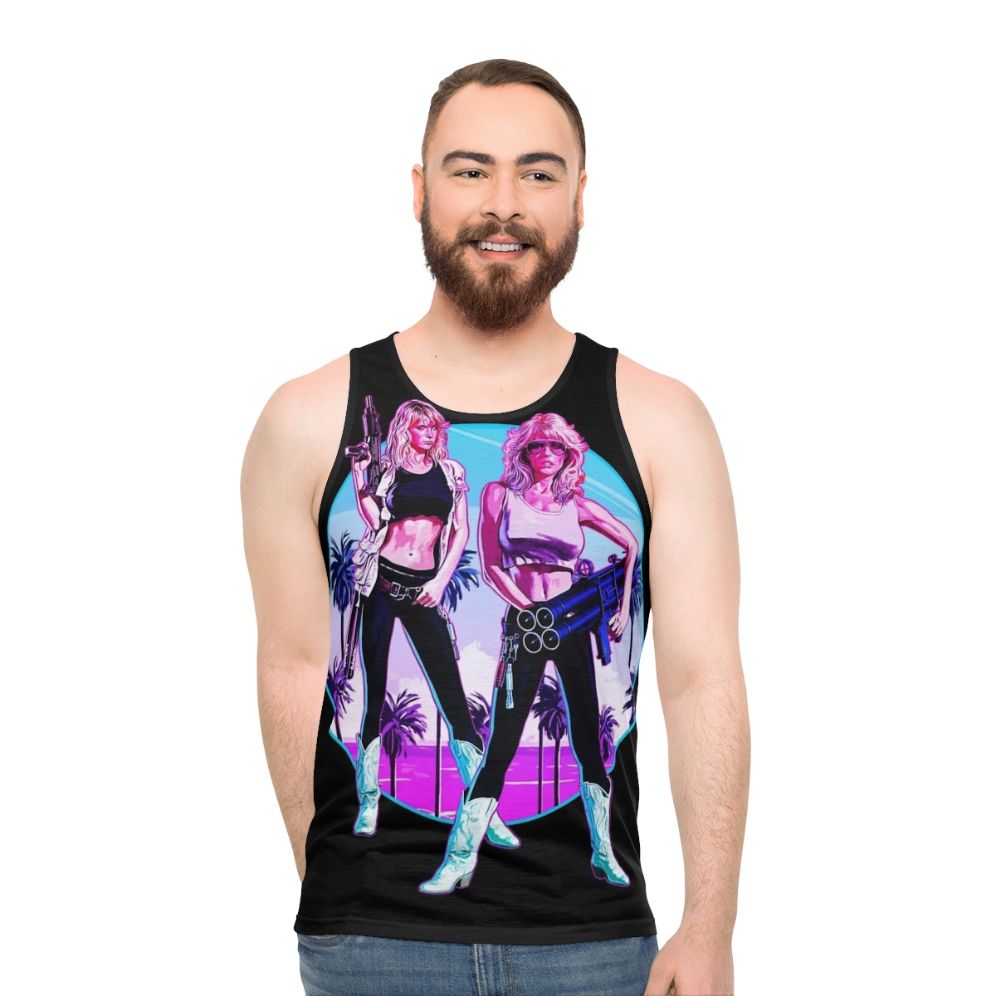 Hard Ticket To Hawaii Big Guns Unisex 80s Tank Top