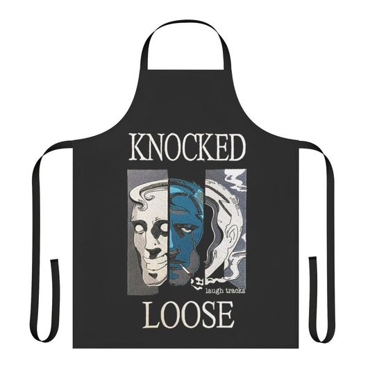 Hardcore punk band-inspired apron featuring the Knocked Loose logo