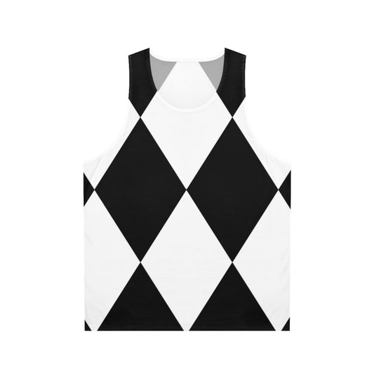 Harlequin pattern unisex tank top
