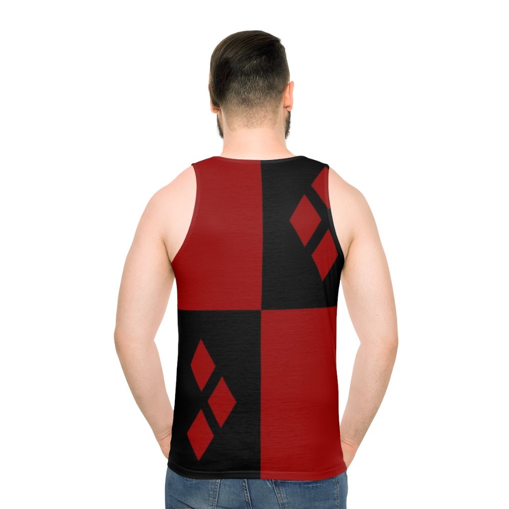 Harley-Davidson unisex tank top with clown design and diamond pattern