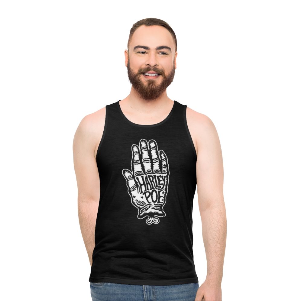 Harley Poe Folk Punk Retro Band Logo Unisex Tank Top