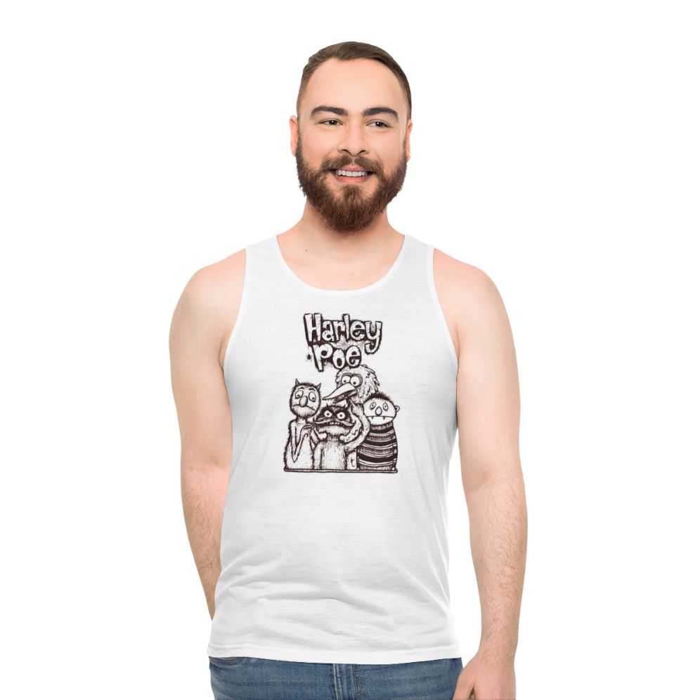 Harley Poe Folk Punk Retro Unisex Tank Top