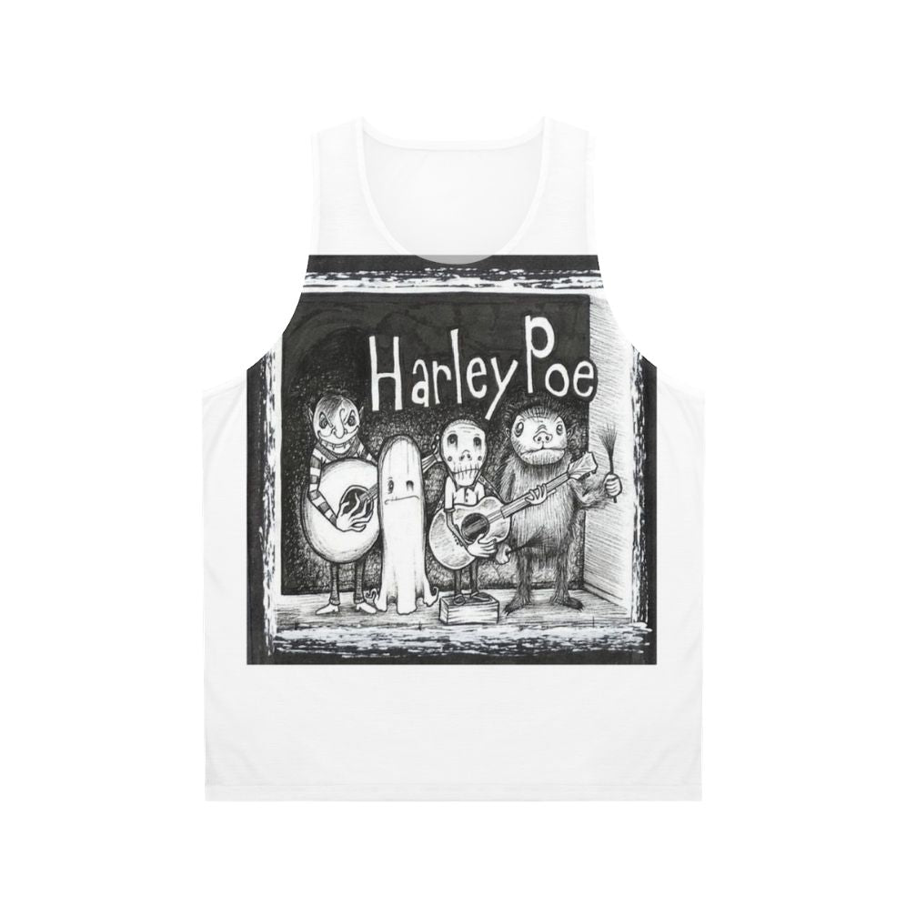Harley Poe Folk Punk Unisex Tank Top