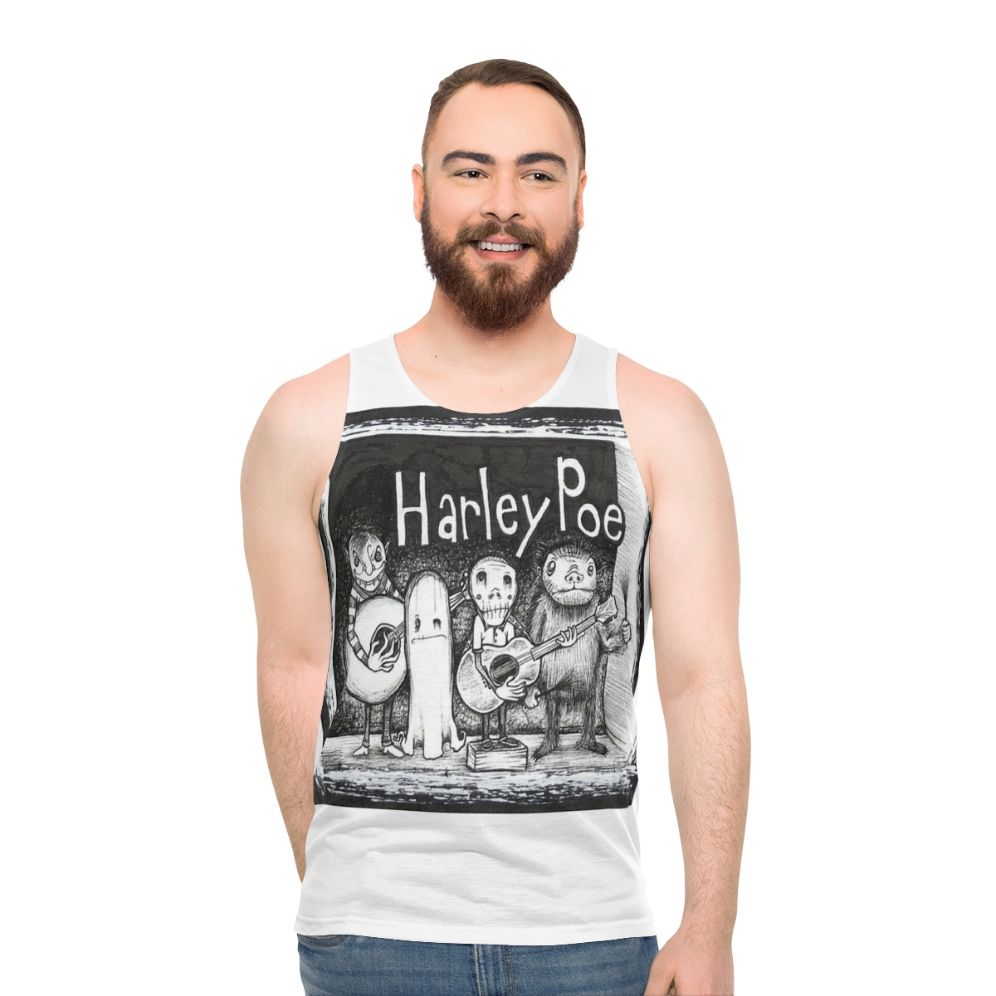 Harley Poe Folk Punk Unisex Tank Top