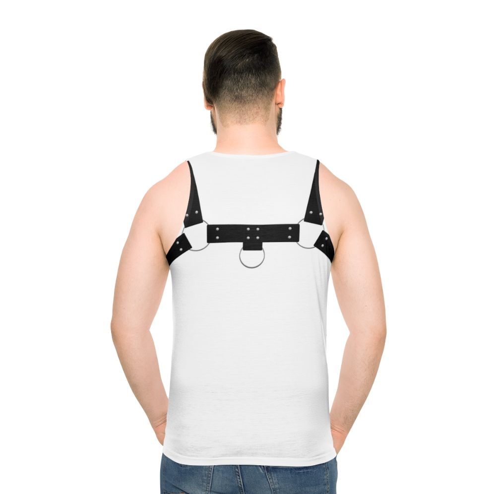 Unisex tank top with a powerful harness design