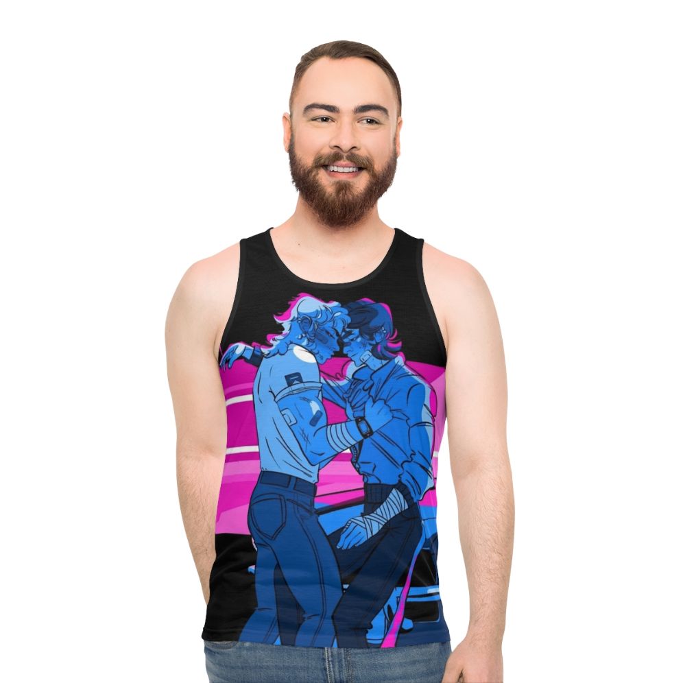 Harringrove Sunset Inspired Unisex Blue Tank Top