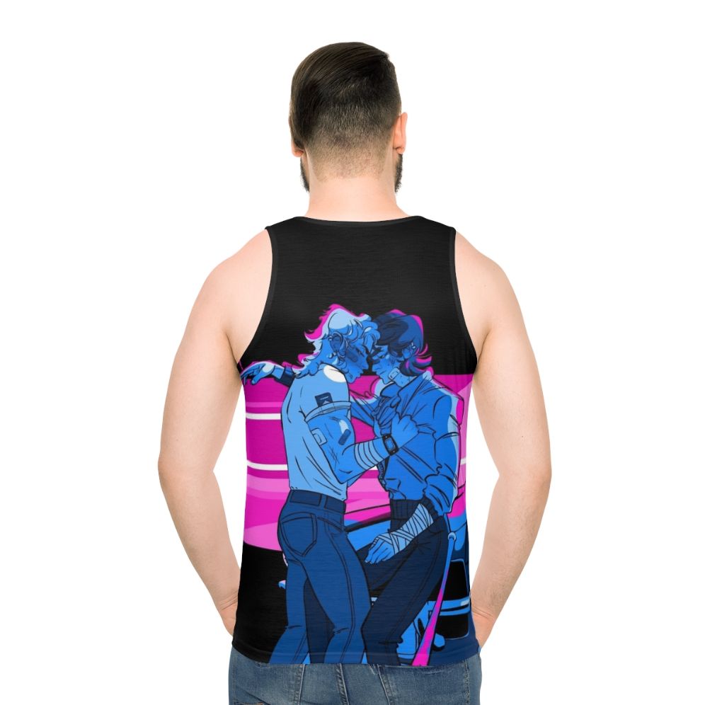Harringrove Sunset Inspired Unisex Blue Tank Top