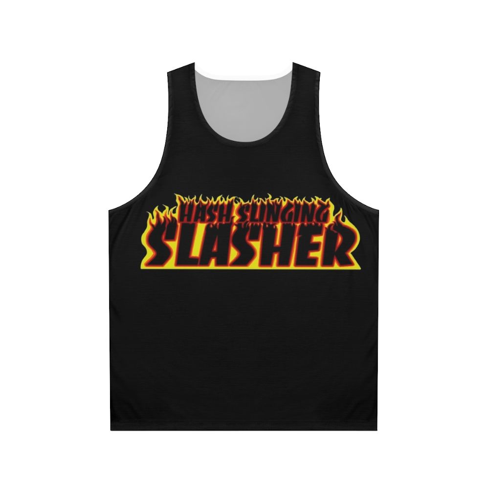 Spongebob-inspired "Hash Slinging Slasher" unisex tank top