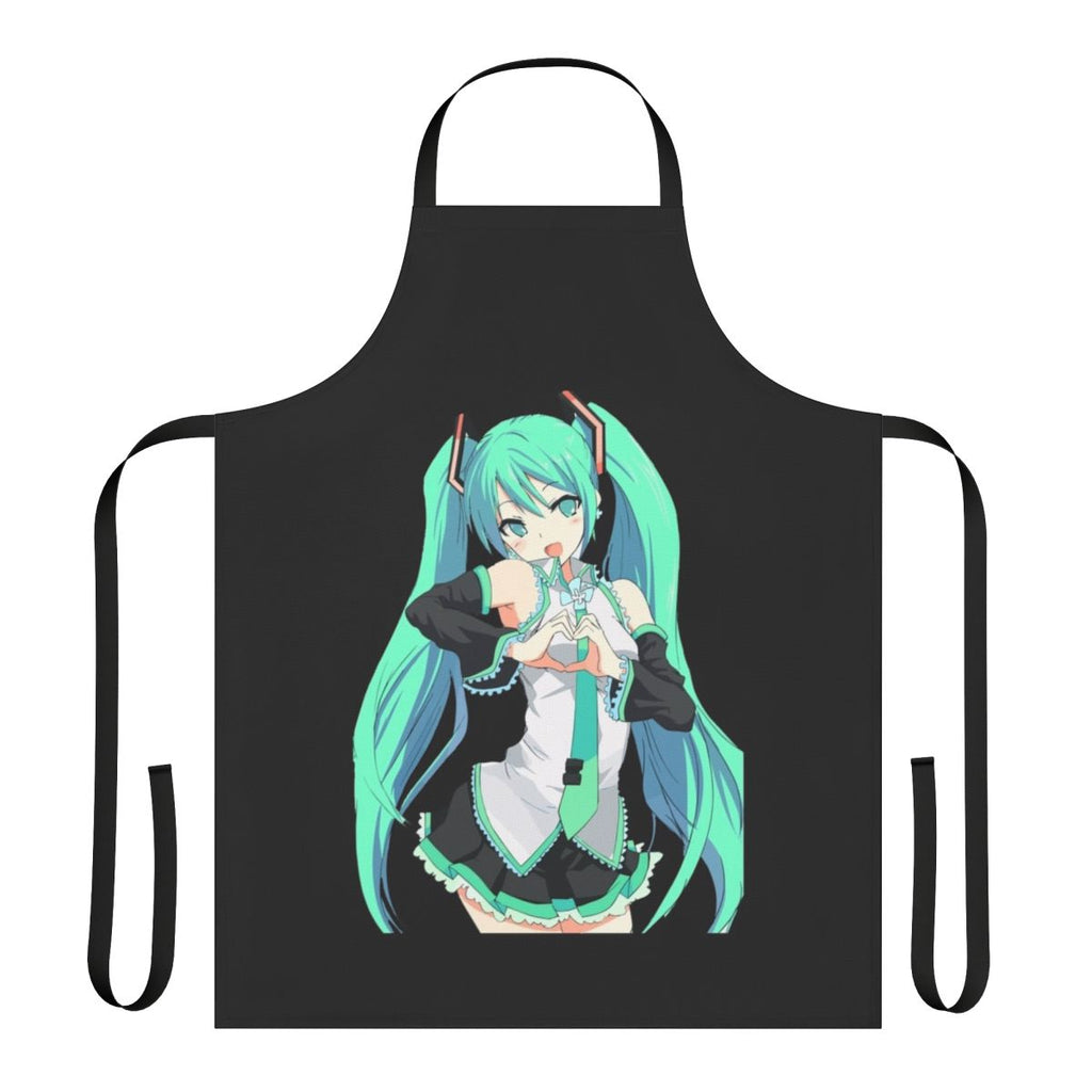 Anime-inspired apron featuring the popular vocaloid character Hatsune Miku
