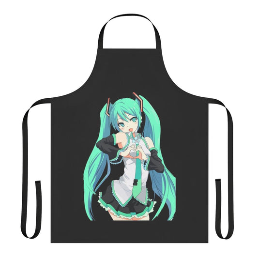 Anime-inspired apron featuring the popular vocaloid character Hatsune Miku