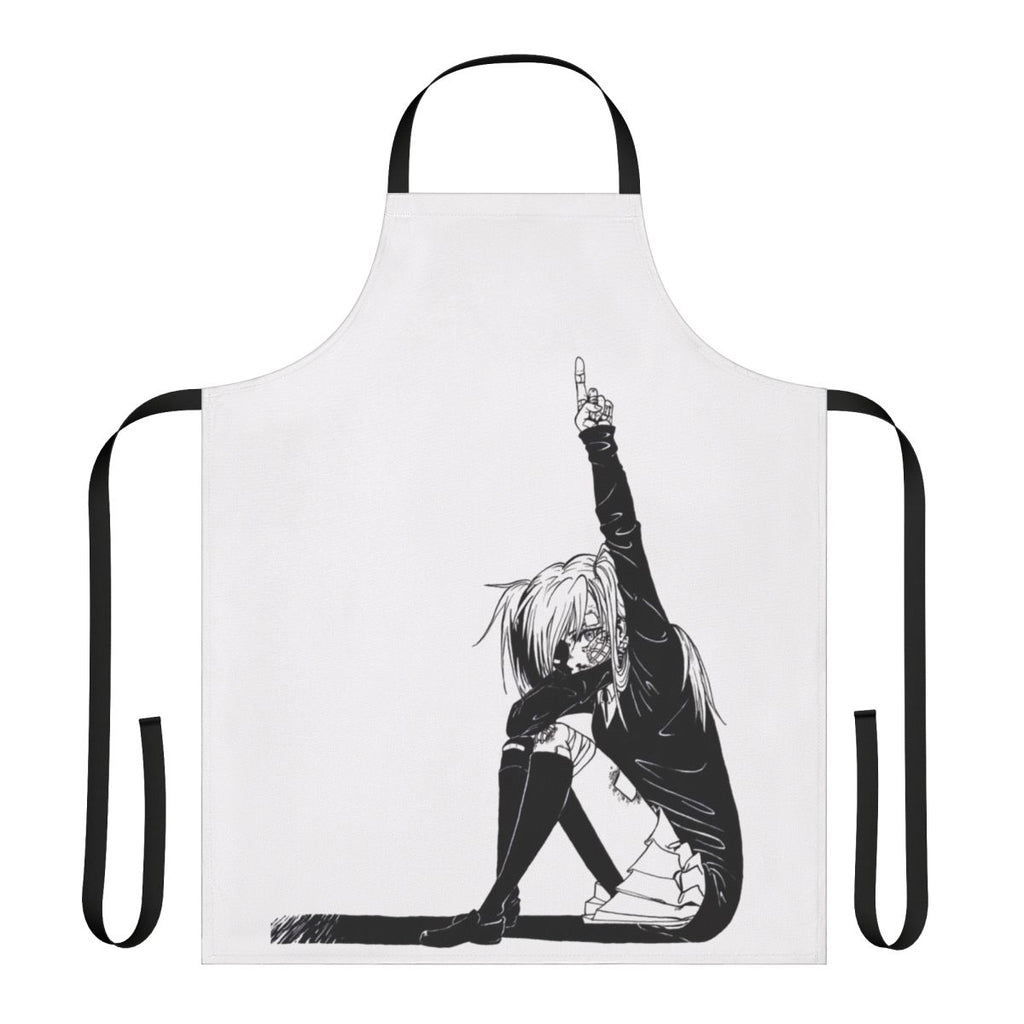 Hatsune Miku inspired apron featuring the "Rolling Girl" anime character design