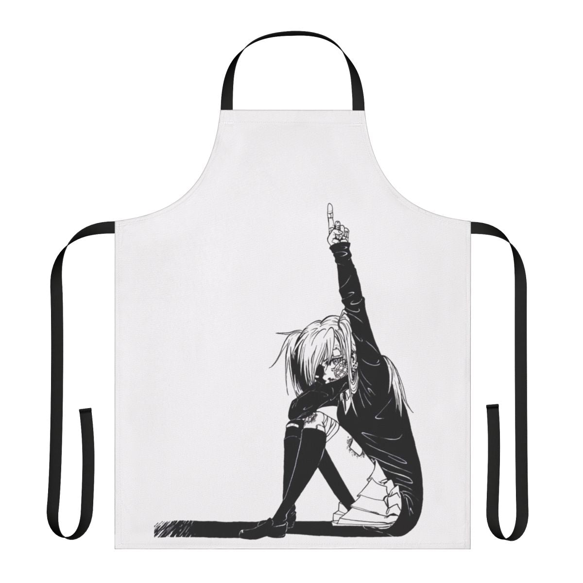 Hatsune Miku inspired apron featuring the "Rolling Girl" anime character design